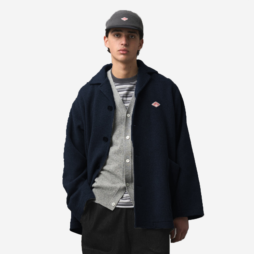 DANTON - Melton Wool Work Jacket - Dark Navy – Muddy George
