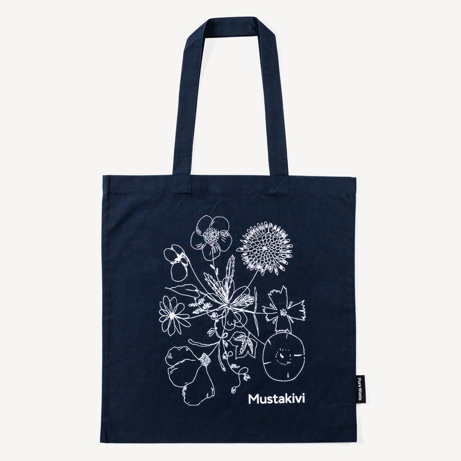 Mustakivi トートバッグ 花束 | 石本藤雄デザインの食器、雑貨の通販
