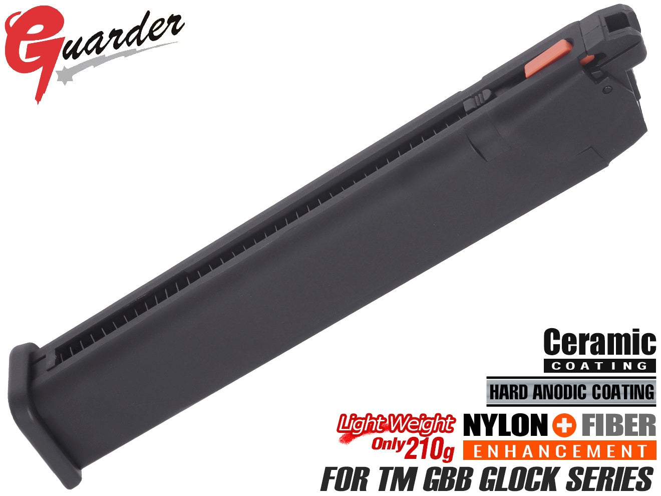 GUARDER ライトウェイト アルミ ロングマガジン G18 for マルイ GBB