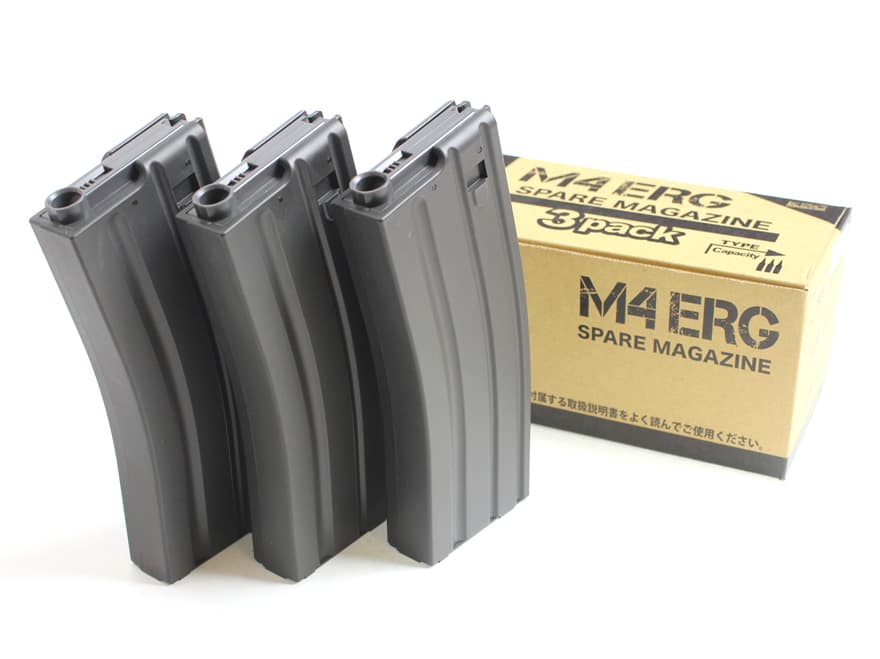 KSC M4-ERG専用 60連バネ式マガジン 3個セット | ミリタリーベース