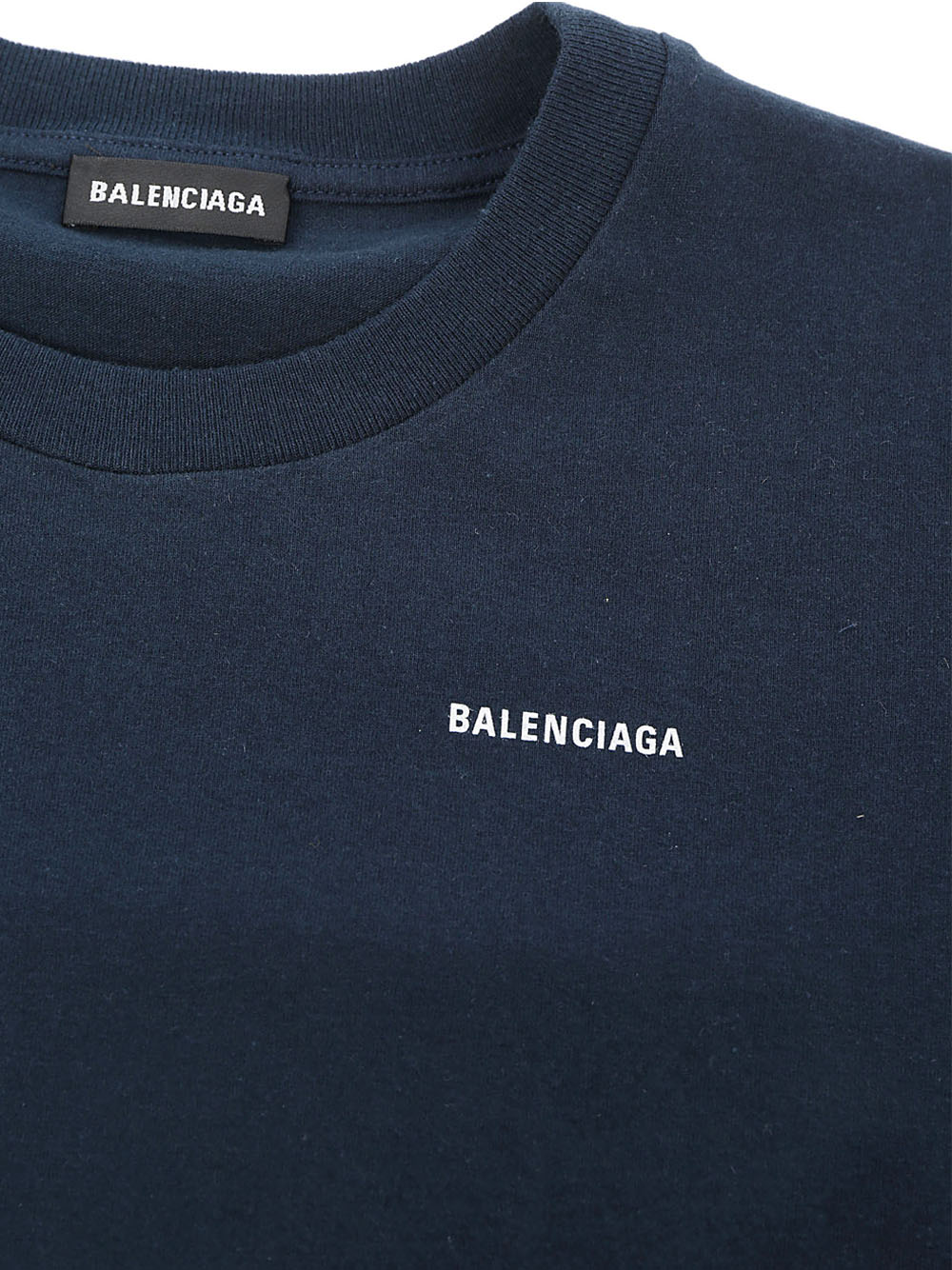 BALENCIAGA KIDS Logo cotton T-shirt Navy – MAISONDEFASHION.COM