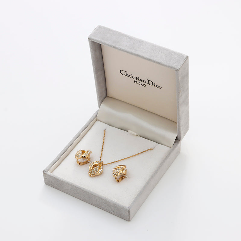 クリスチャンディオール Christian Dior 2点セット ラインストーン