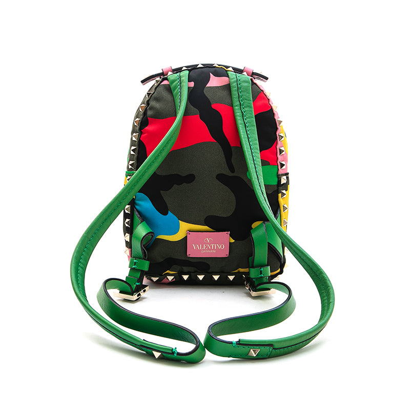 ヴァレンティノ VALENTINO カモフラ ロックスタッズ ミニ リュック
