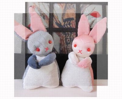 布あそぼ うさぎのちりめん細工＊＊