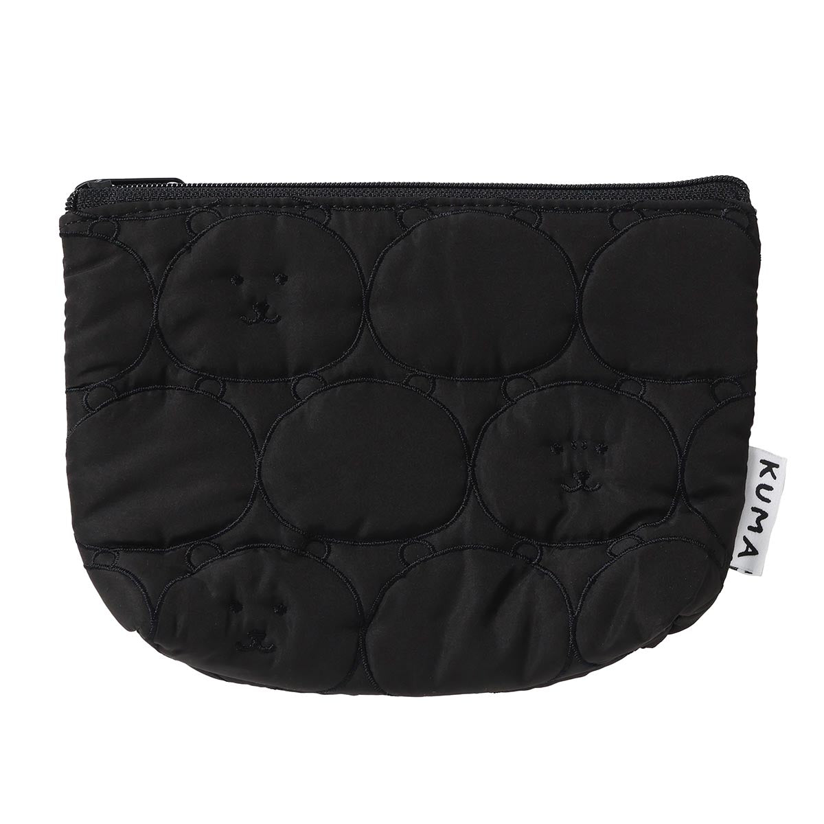 ナガノキャラクターズ キルティングポーチ フェイス ブラック | ナガノ