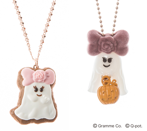 キューポット 高島屋限定 ローズおばけちゃん ネックレス Q-pot
