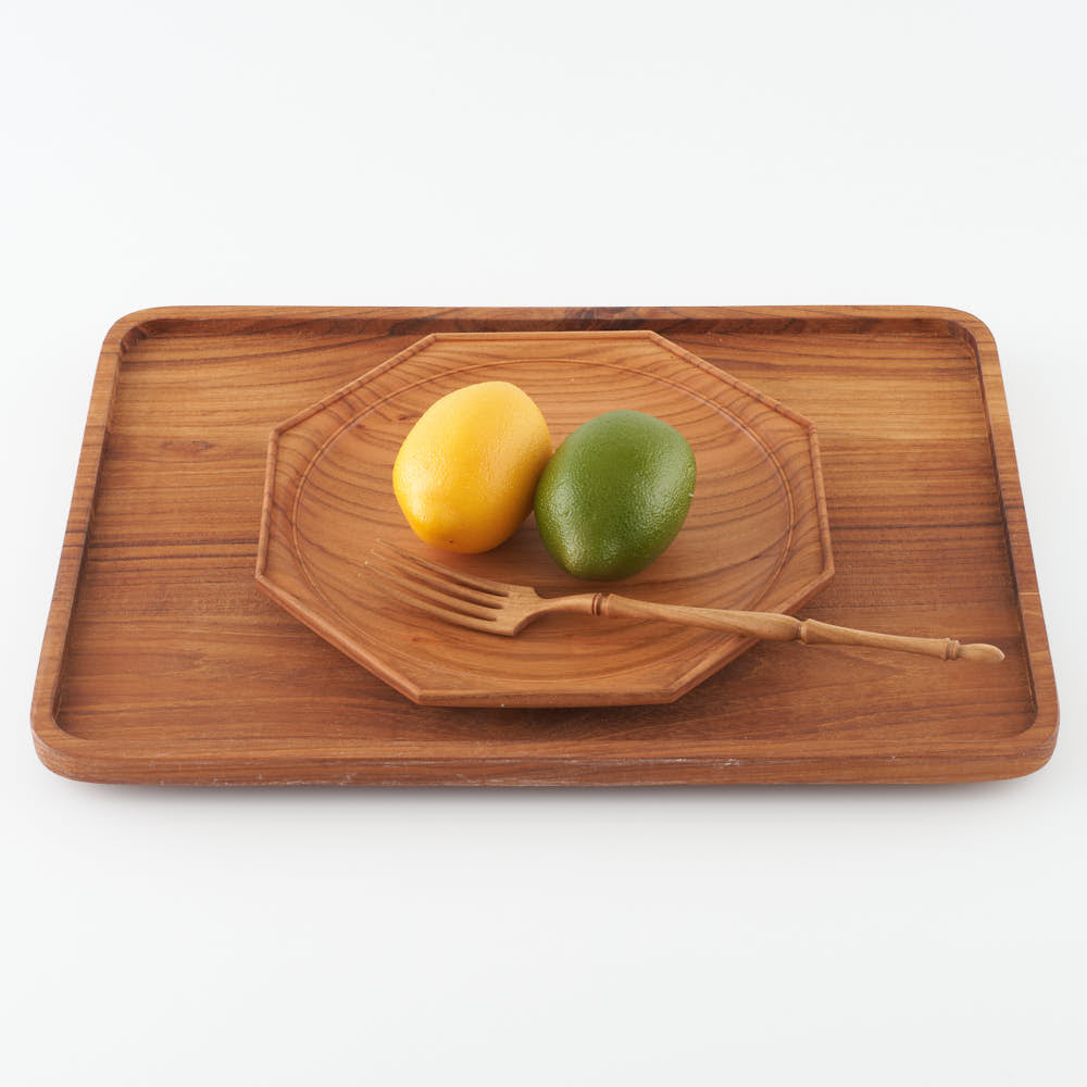 作家 鈴木潤吾 オクトゴナルプレート7寸 山桜 ¥9,900 大人の焼き物