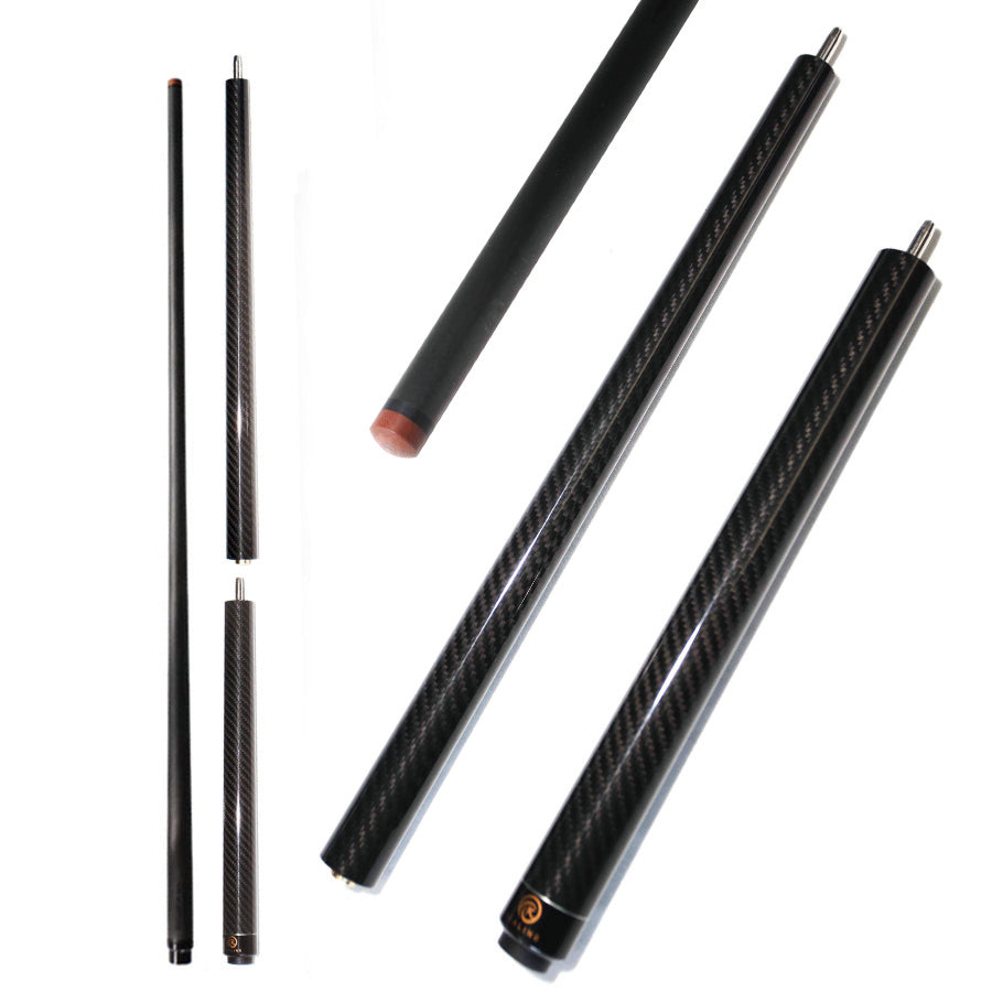Carbon Fiber Break Jump Cue Uniloc Style - 12.9mm with 3K Twill