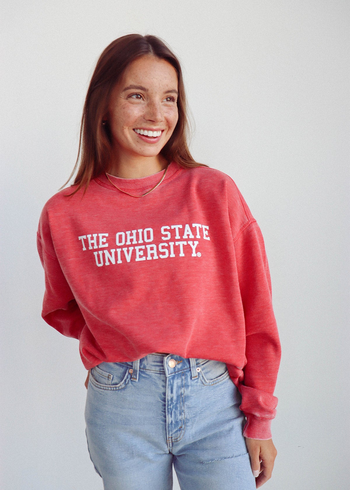 Ohio State Campus Crew Sweatshirt | Oversized Sweatshirt – chicka-d