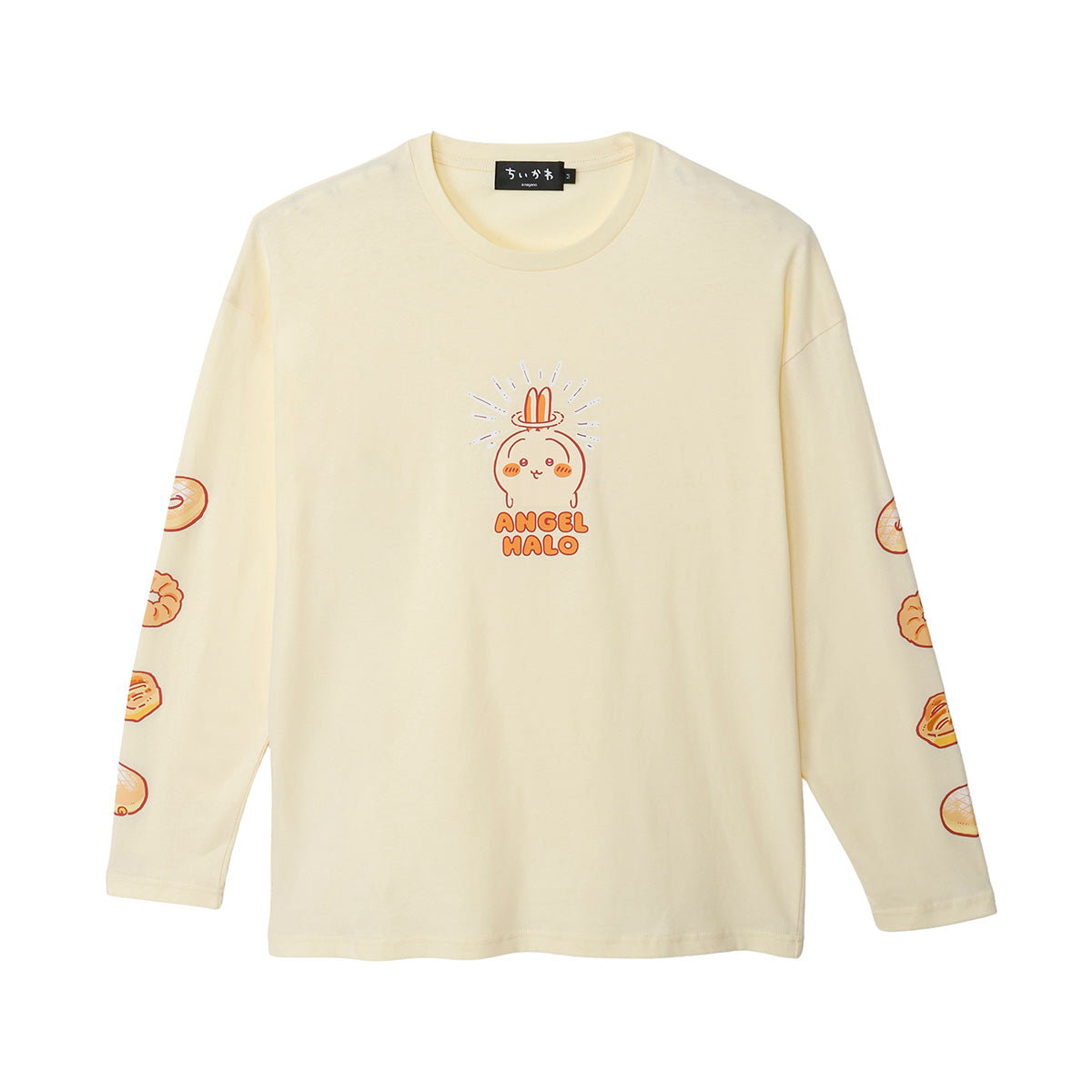 ちいかわ 長袖Tシャツ ドーナッツ イエローベージュ | ちいかわ