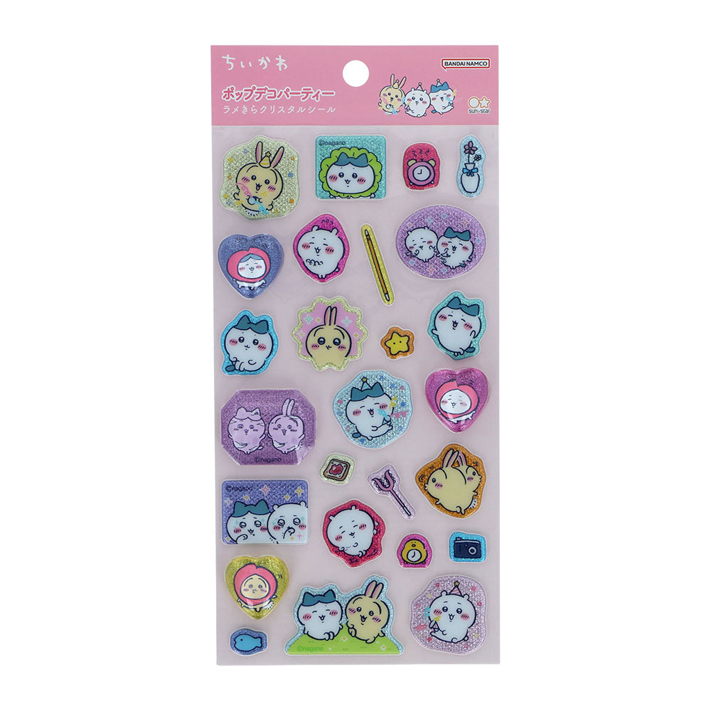ちいかわ ラメきらクリスタルシール（ちいかわ・ハチワレ・うさぎ