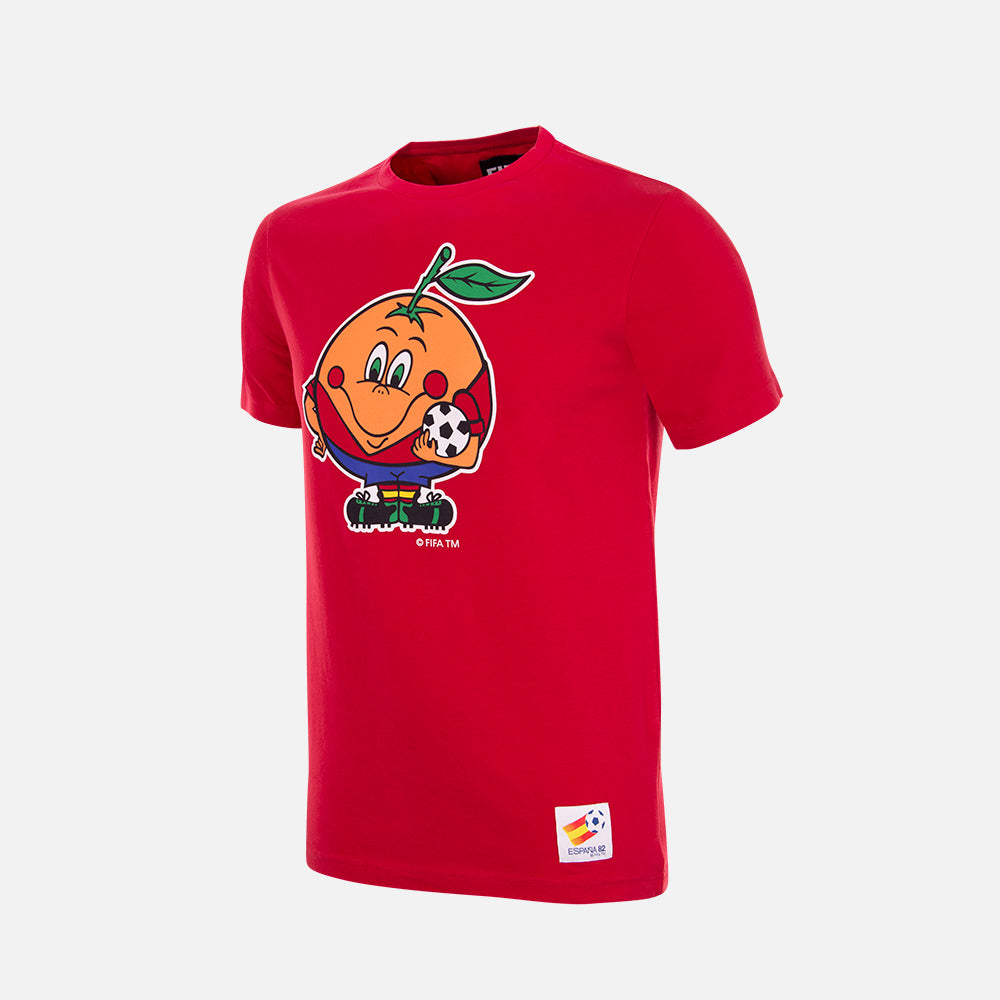 Spain 1982 World Cup Naranjito Mascot Kids T-Shirt | Shop online
