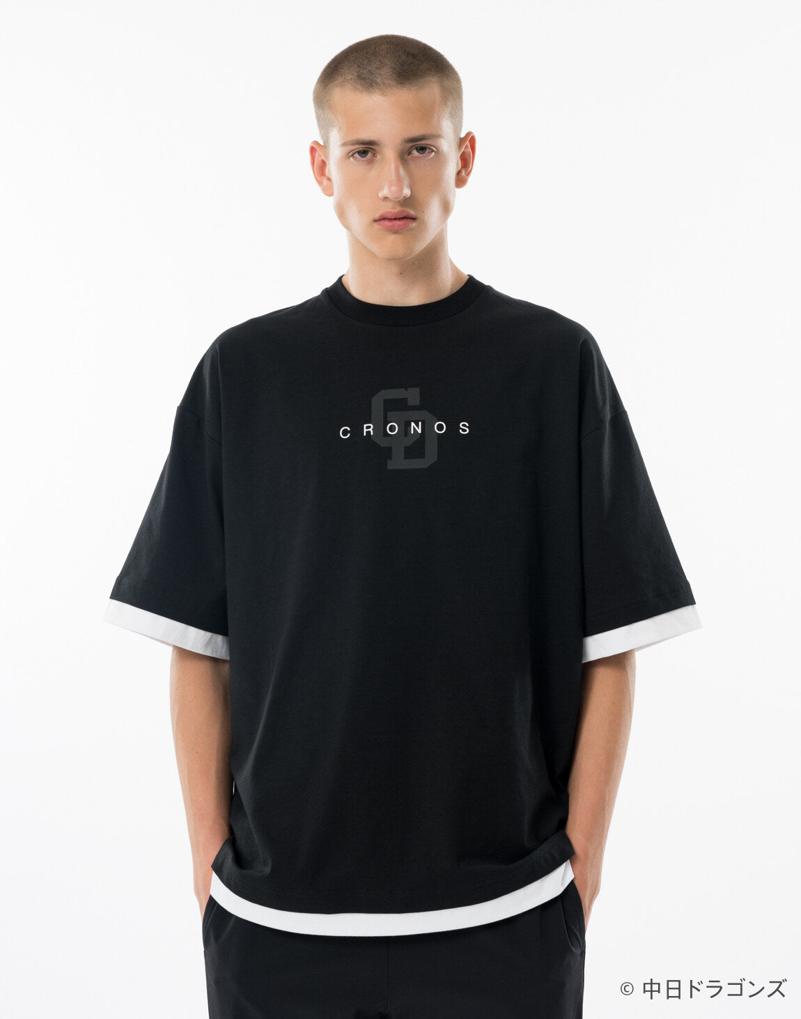 CRONOS ロゴプリント Tシャツ ボトムスセット CRONOS FRONT BACK