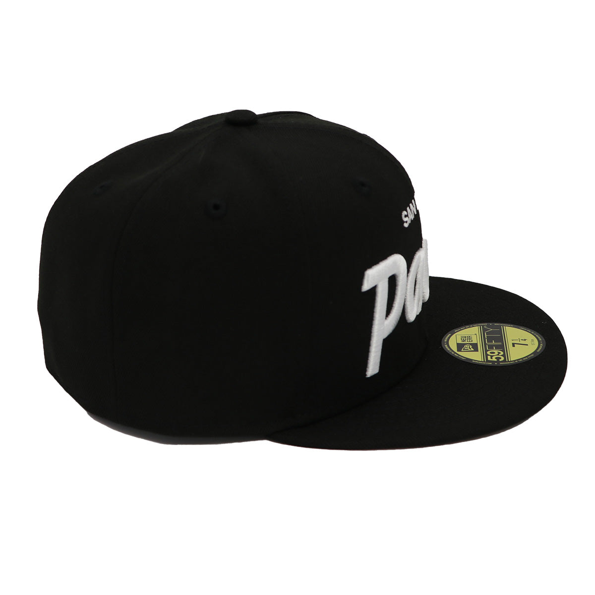 New Era 59Fifty San Diego Padres Vinage Script Black Fitted Hat