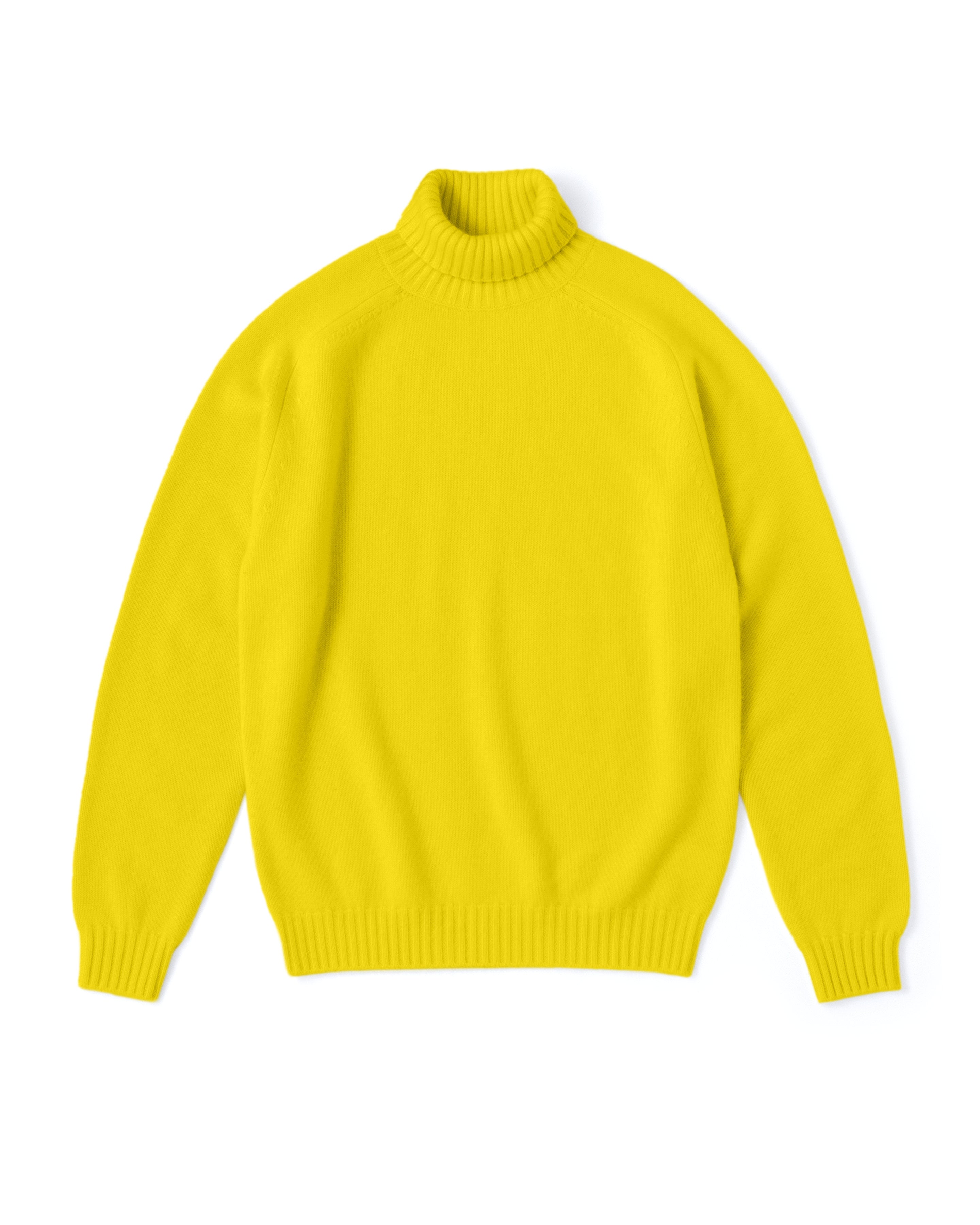 キャッシュベイビー タートルネック ニット, L Yellow – cash & barba