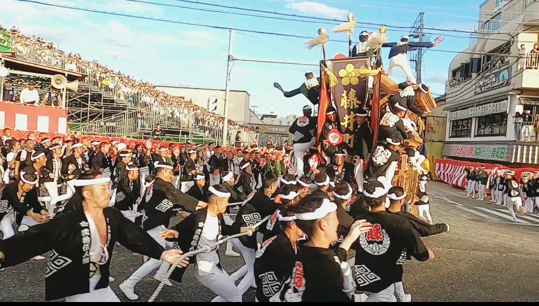 岸和田だんじり祭り藤井町のだんじり