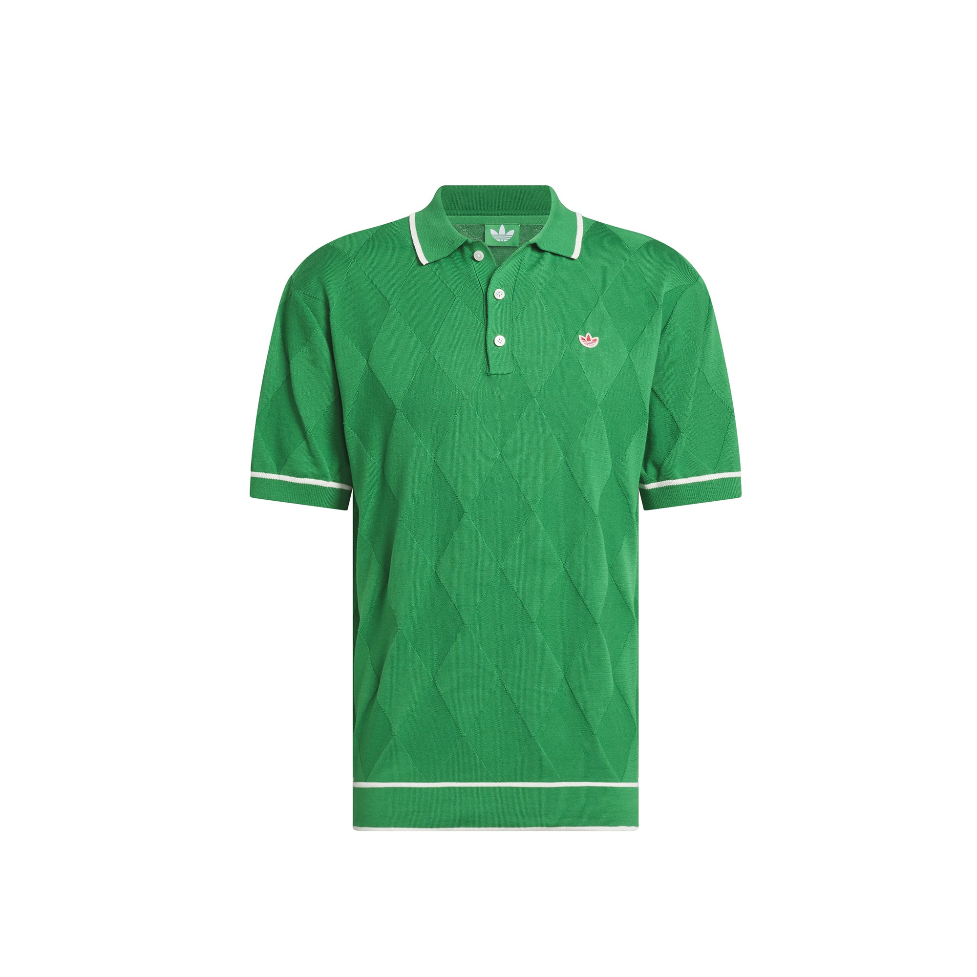Adidas Golf Originals Argyle Knit Polo Shirt – Extra Butter