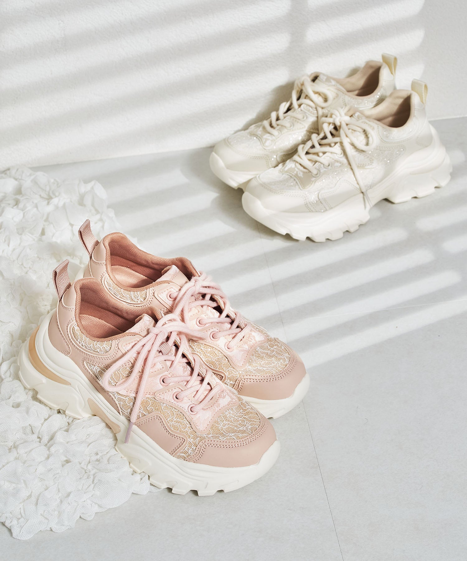 レース×ジャガード厚底スニーカー/OT3755 – ORIENTALTRAFFIC