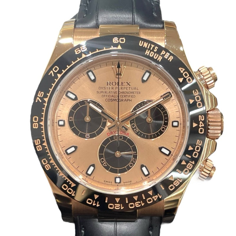 ロレックス ROLEX デイトナ ピンク/ブラック 116515LN ブラウン K18PG