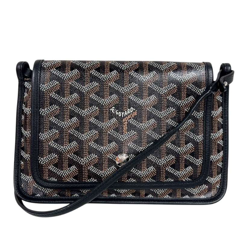 ゴヤール GOYARD プリュメ ポーチウォレット ブラック シルバー金具