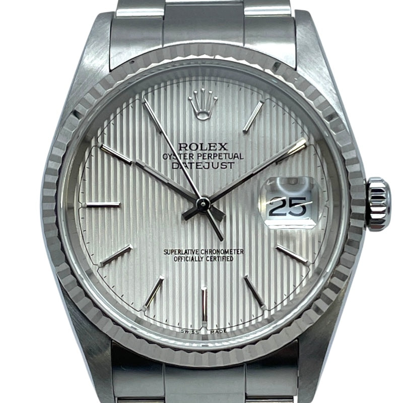 ロレックス ROLEX デイトジャスト タペストリー 16234 シルバー WG/SS