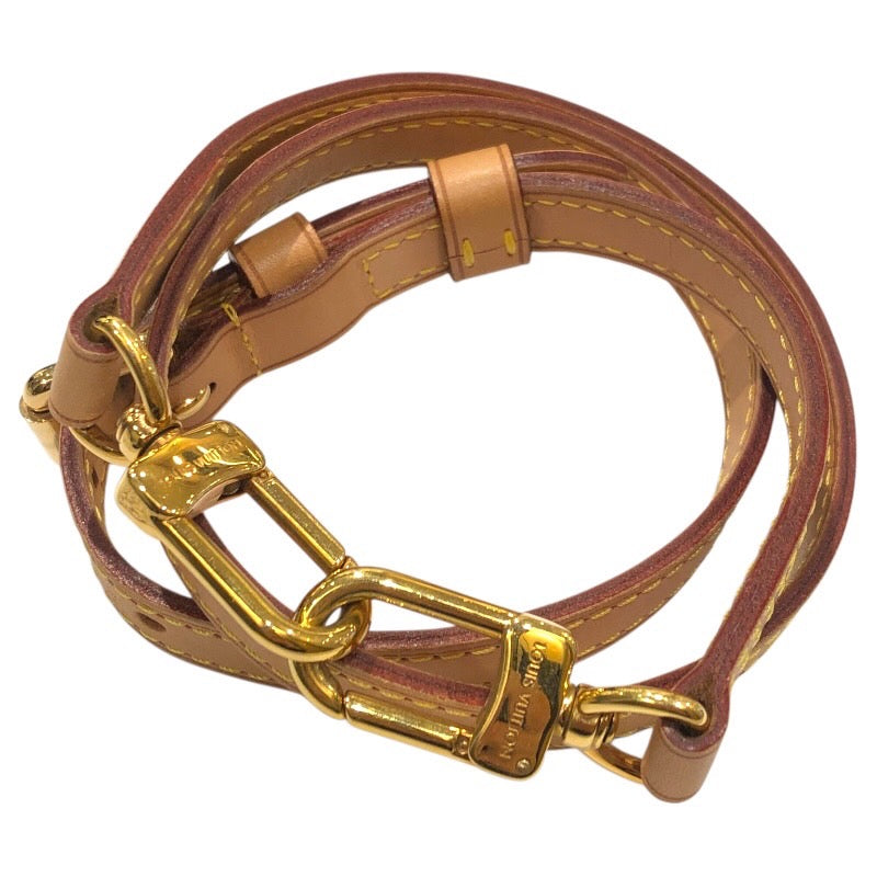 ルイ・ヴィトン LOUIS VUITTON ショルダーストラップ ベージュ ヌメ革