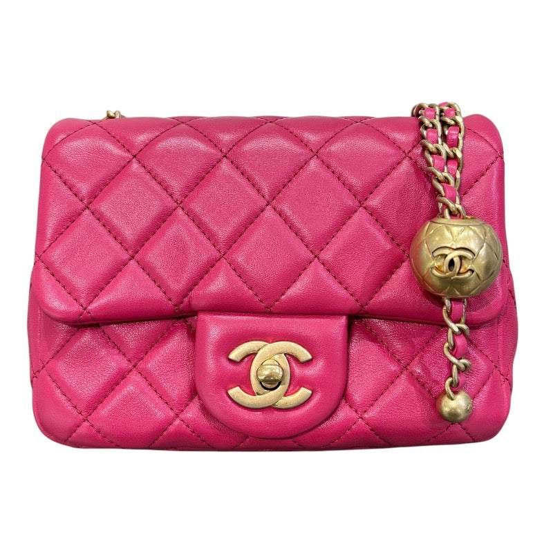 シャネル CHANEL マトラッセボールチェーンショルダー AS1786 ピンク