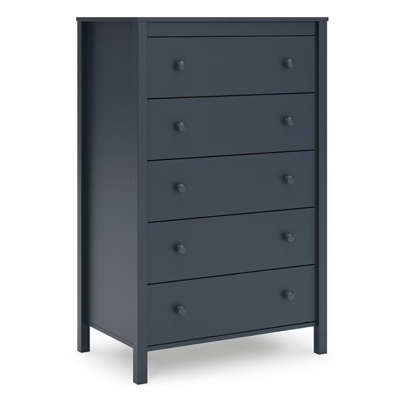 Simmenfort - Navy Blue - Five Drawer Chest – Furniture Warehouse Ohio