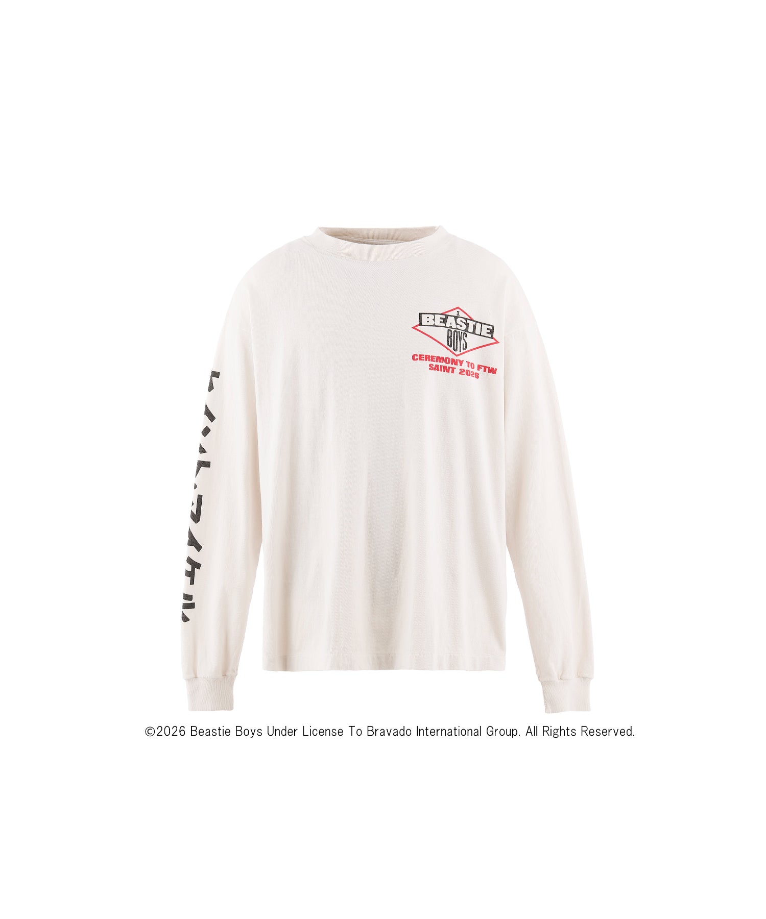 BTB_LS T-SHIRT/BEASTIEBOYS/WHT - SAINT MXXXXXX (セントマイケル