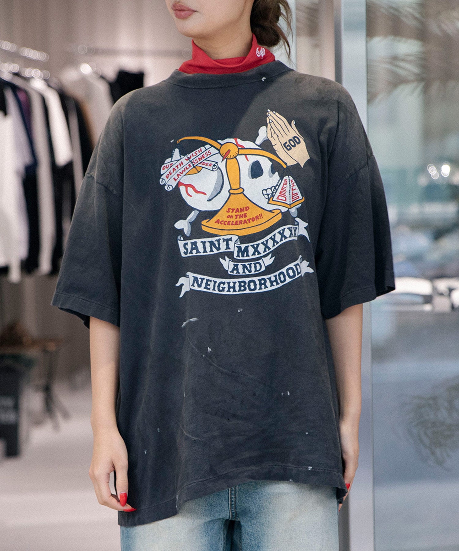 STHD . SS TEE PRAY - SAINT MXXXXXX (セントマイケル) - tops