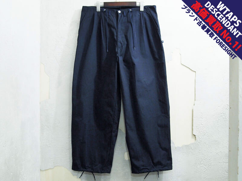 DESCENDANT 'SMOCK OXFORD TROUSERS CORDURA'ツータック トラウザーズ