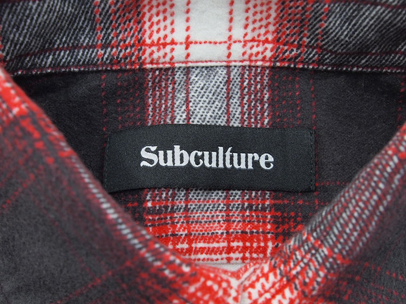 SC SubCulture 'OMBRE CHECK SHIRT'オンブレチェック シャツ