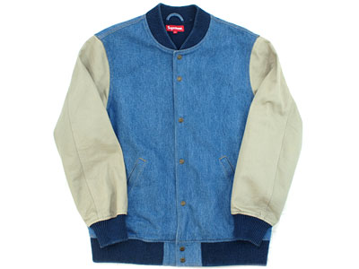 Supreme 'Denim Twill Varsity Jacket'バーシティージャケット デニム