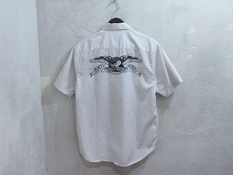Supreme×ANTIHERO 'S/S Shirt'半袖シャツ アンタイヒーロー ストライプ