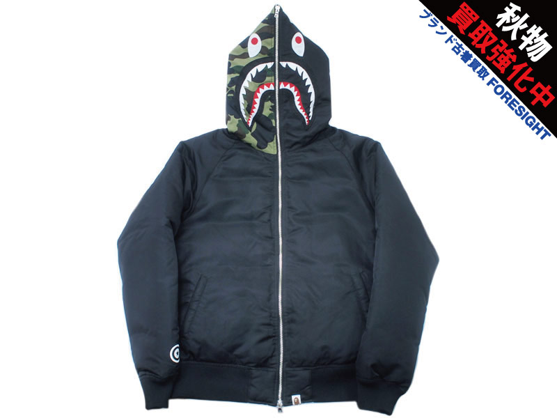 A BATHING APE 'SHARK HOODIE DOWN JACKET'シャーク フーディー ダウン