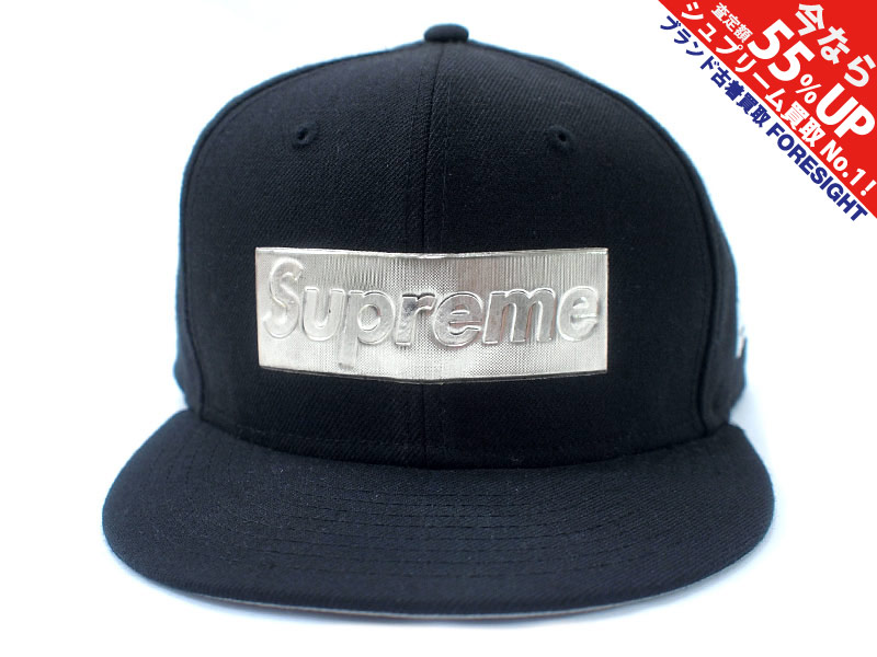 Supreme 'Metallic Box Logo New Era'ニューエラキャップ ボックスロゴ