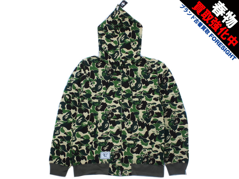 A BATHING APE×STUSSY 'VARIATION FULL ZIP HOODY'ジップアップ