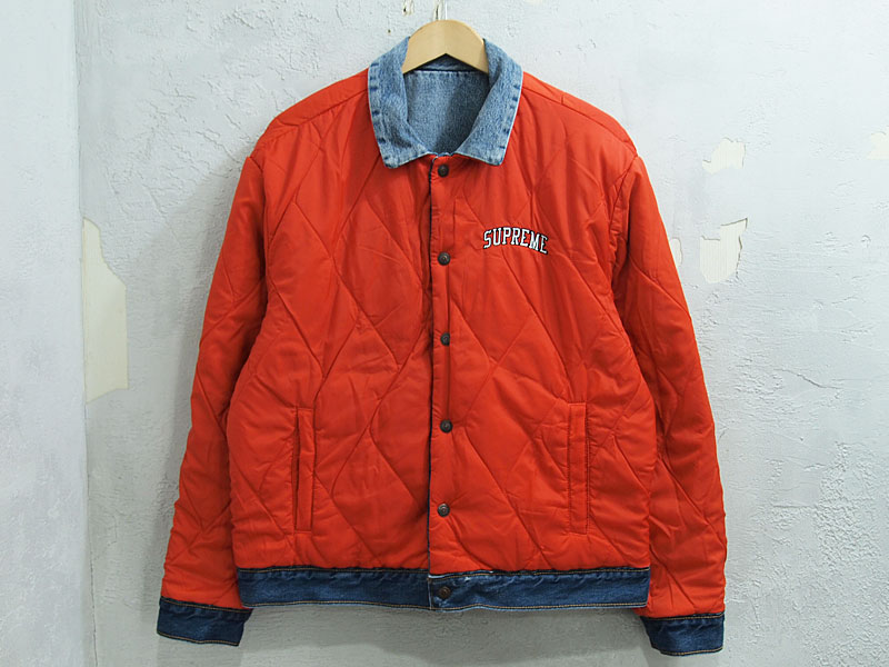 Supreme×Levi's 'Quilted Reversible Trucker Jacket'リバーシブル