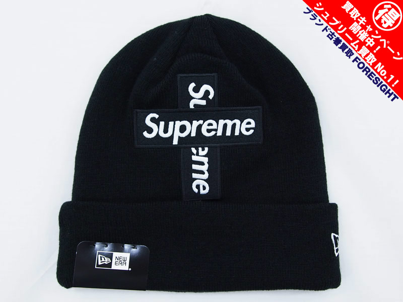 Supreme 'New Era Cross Box Logo Beanie'ニューエラ ビーニー ニット