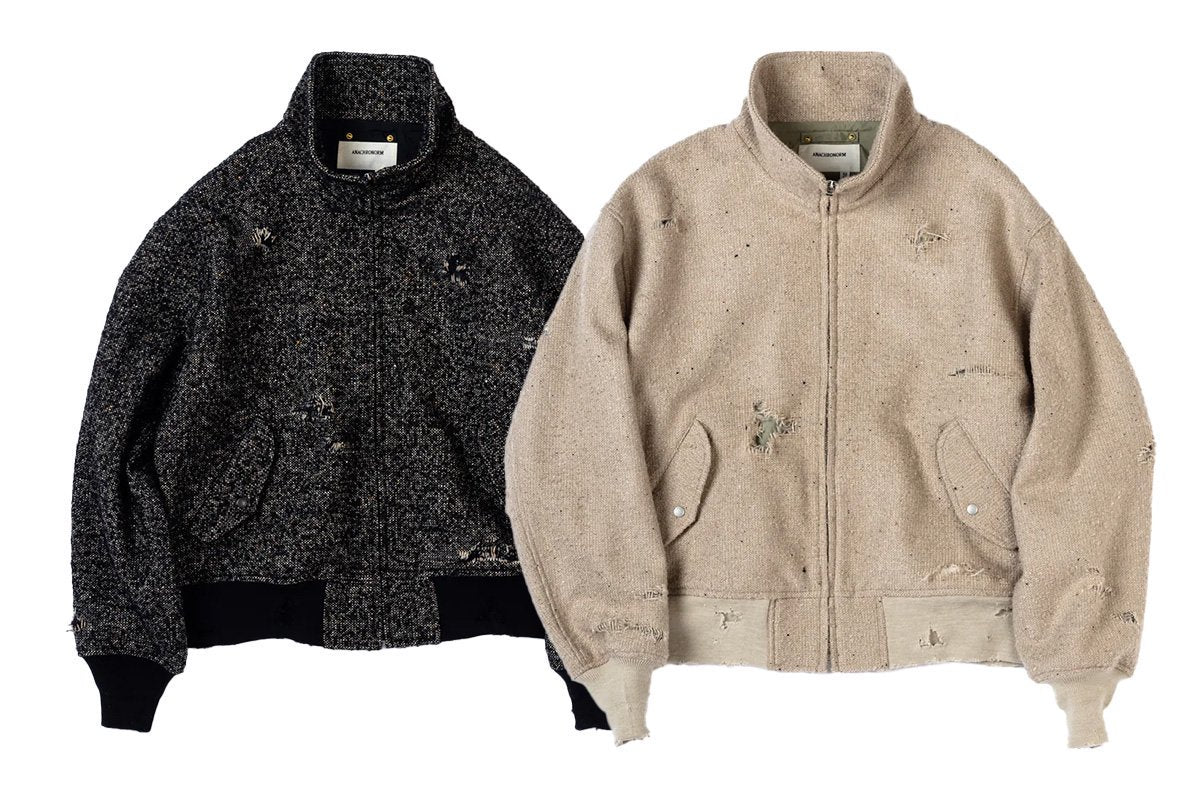 ANACHRONORM】DAMAGED TWEED DRIZZLER JACKET – FROLIC通販サイト