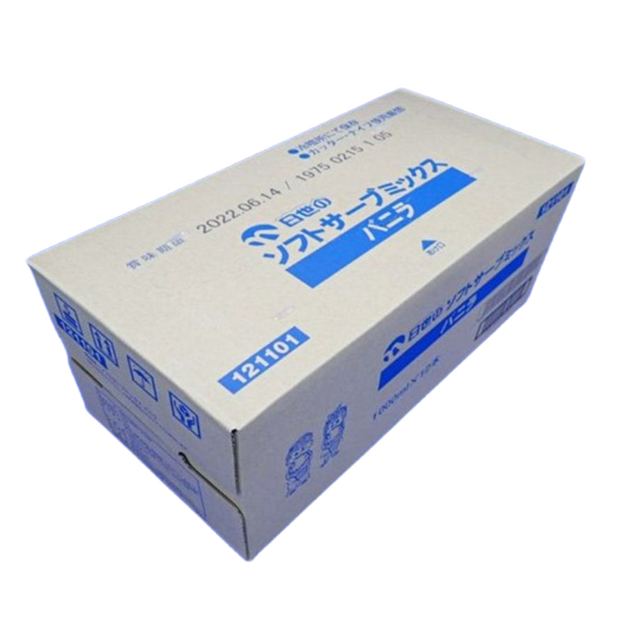 お取り寄せ限定】 日世 ソフトミックス バニラ 1L×12本 ( ソフト