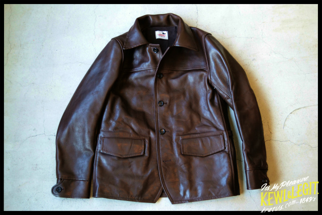 GANGSTERVILLE】 30's Car Coat -cow hide- - GLADHAND グラッドハンド