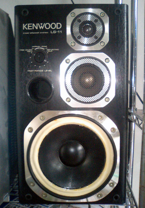 本物のセーム革（セーム皮）でスピーカー（KENWOOD LS-11）のエッジを