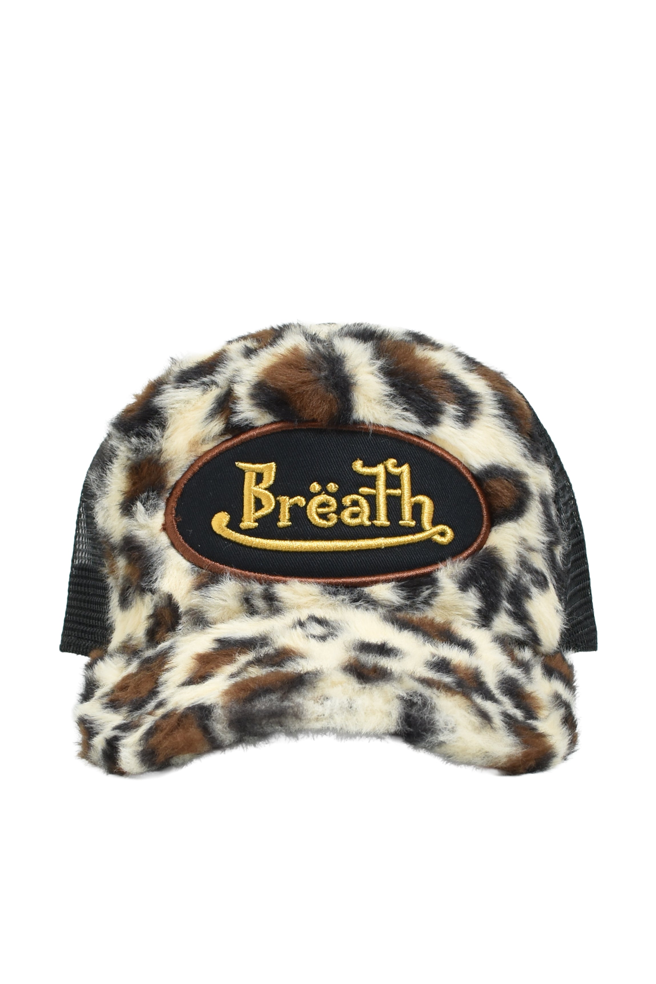 FAUX LEOPARD FUR CAP / BROWN – BREATH - サイズ 頭周り(cm) OS 58-62