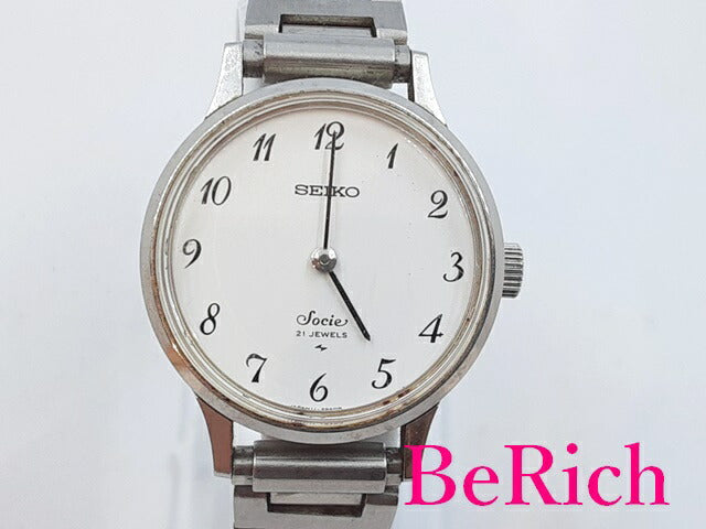 セイコー SEIKO ソシエ 手巻き レディース 腕時計 11-0870 白 ホワイト