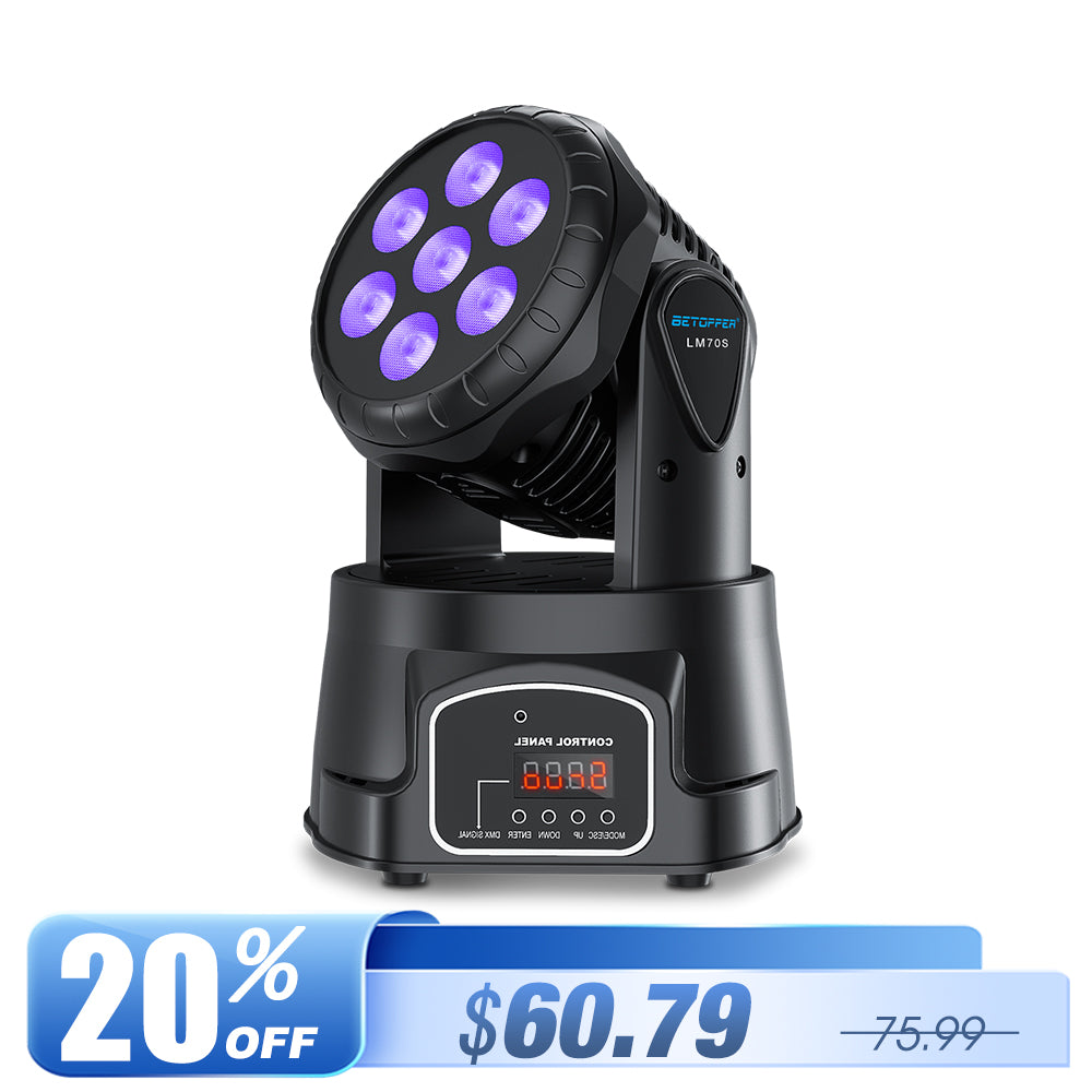 Betopper LM70S 7x8W Mini Moving Head Light
