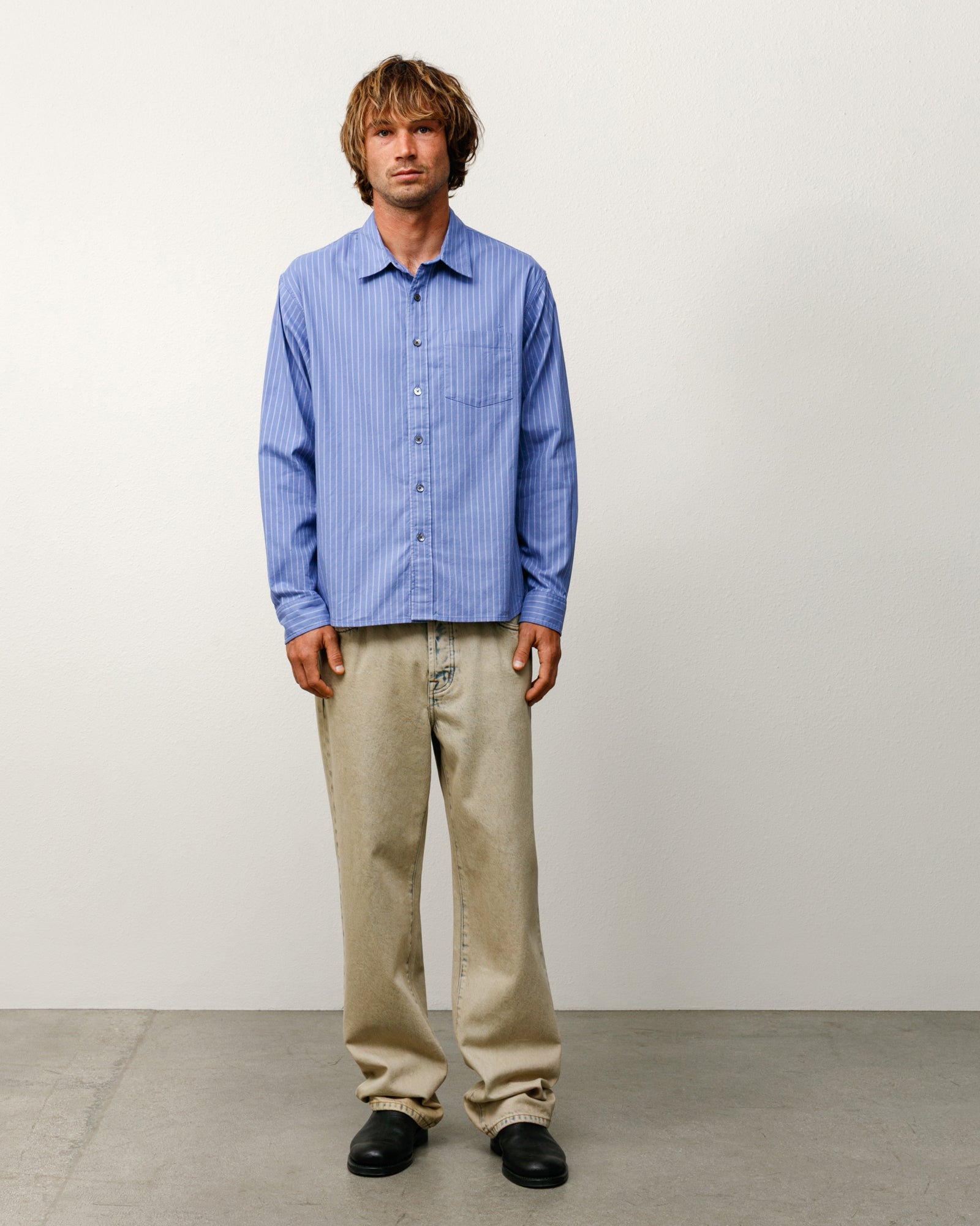 Oxford Shirt – Blue Stripe | Tops & Shirts | Stüssy Japan