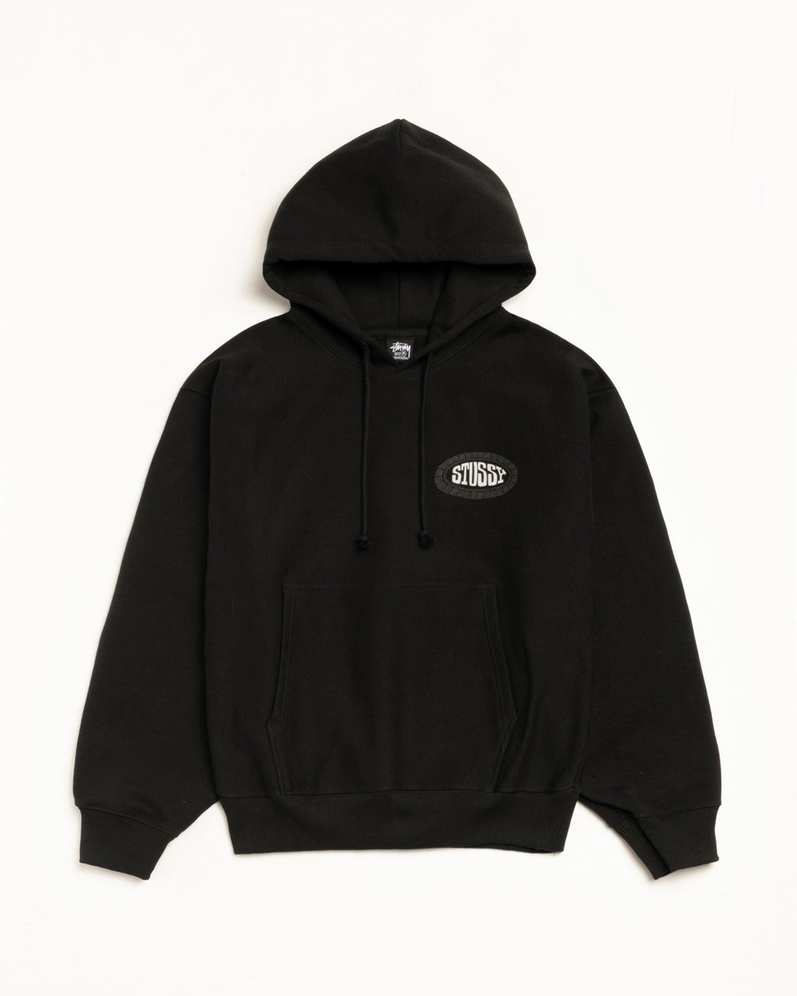 Tile Oval Hoodie – Black | Sweats | Stüssy Japan