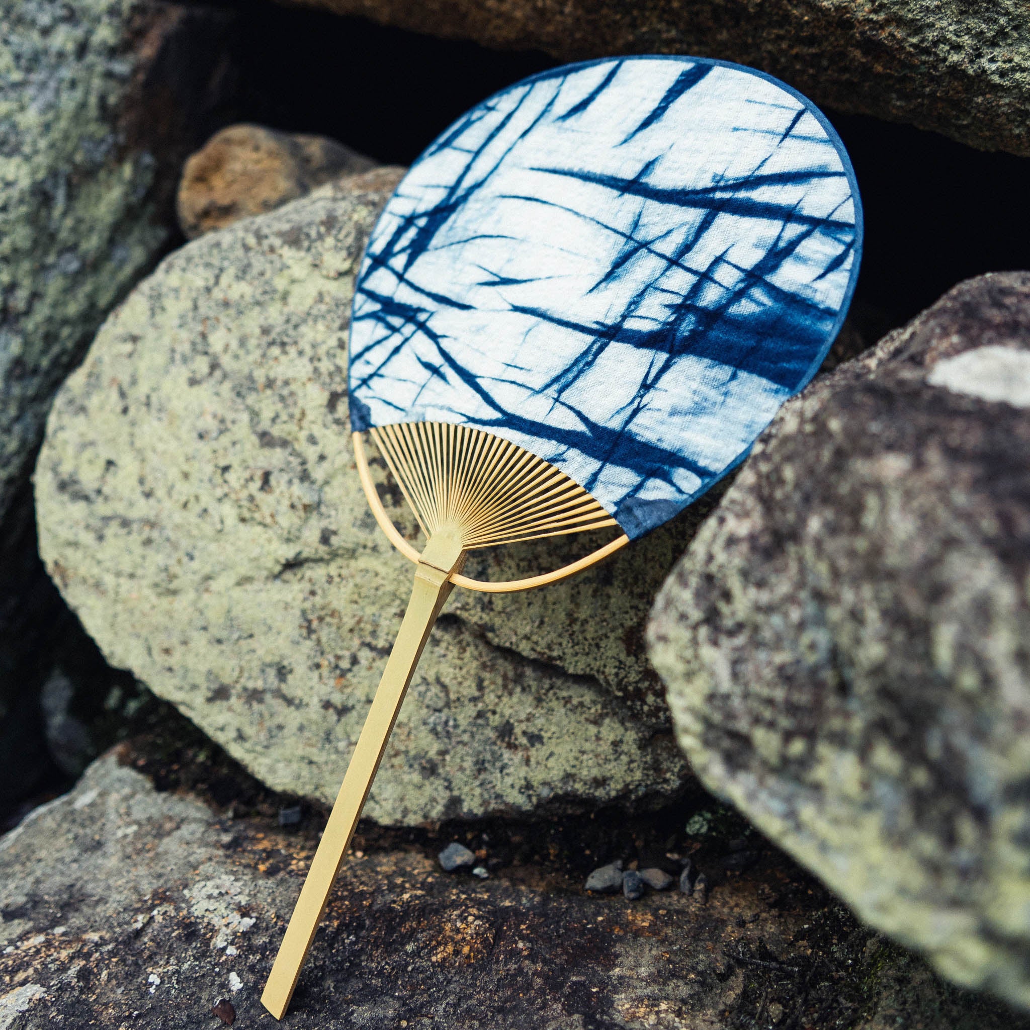 丸亀うちわ | 藍染 | しじら織り 筒染め | うちわ屋 涼