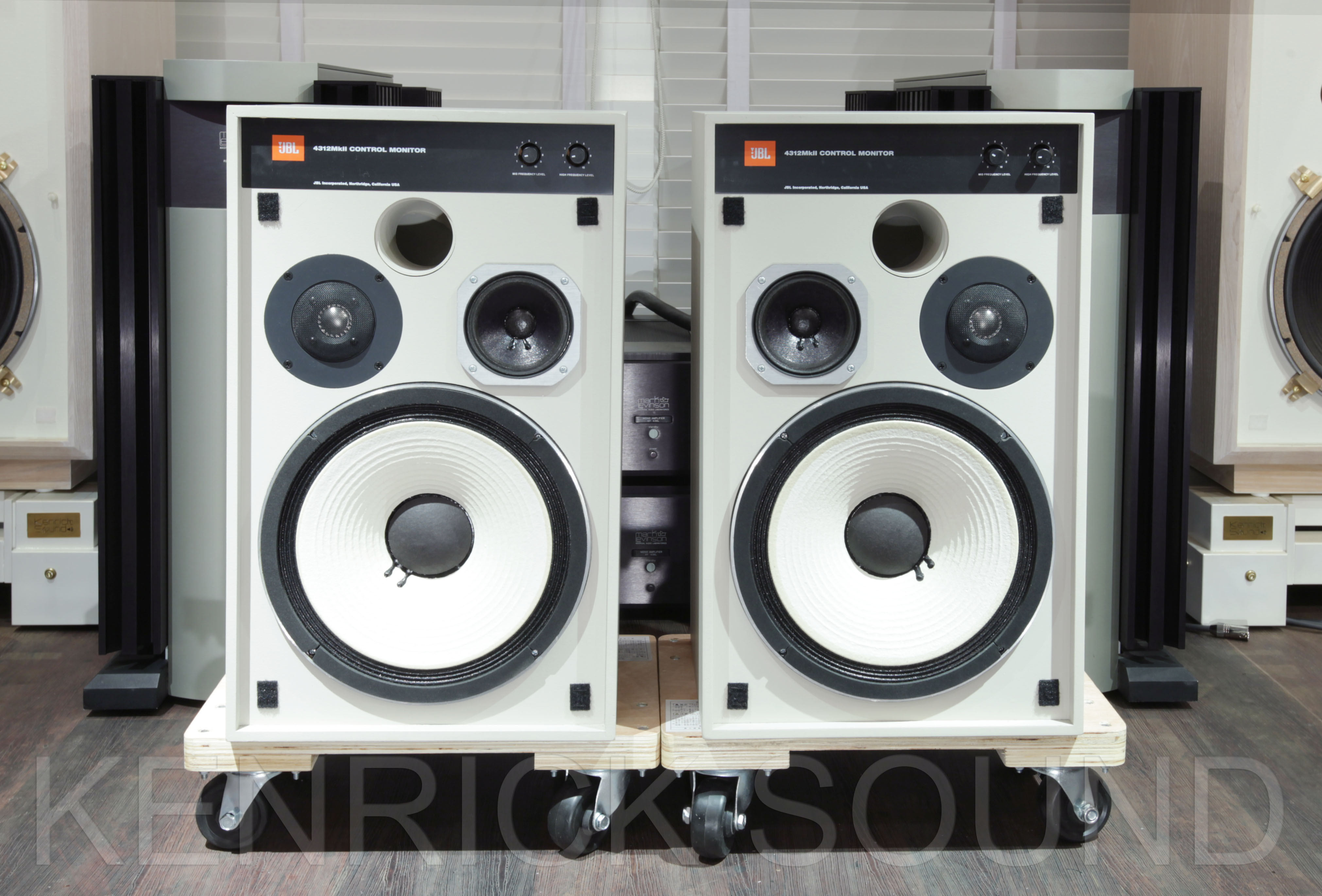 JBL 4312MK2(MKII) GY コンパクトモニタースピーカー美品・ペア